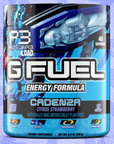 G FUEL energy, Cadenza, tub, product front with pink background color