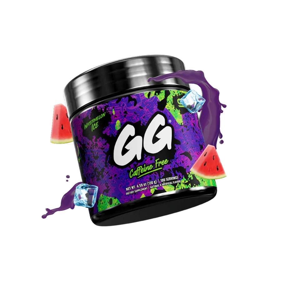 GamerSupps - Watermelon Ice (koffeinfri) - 100 portioner