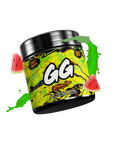 Gamersupps Caffeine free, Just Melon, tub,  product front with fruits