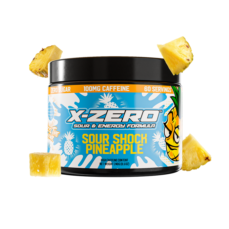 X-Zero Sour Shock Pineapple (240g / 60 Servings)