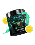 Gamersupps caffeine free, sigma brain, tub,  product front with fruits