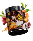 Gamersupps caffeine free, Sinder's pyro power, tub,  product front with fruits