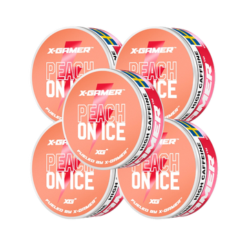 X-Gamer - Peach On Ice Koffeinsnus (5x)