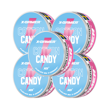 X-Gamer - Cotton Candy Koffeinsnus (5x)