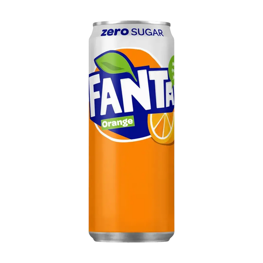 Fanta zero orange, Soda, front image