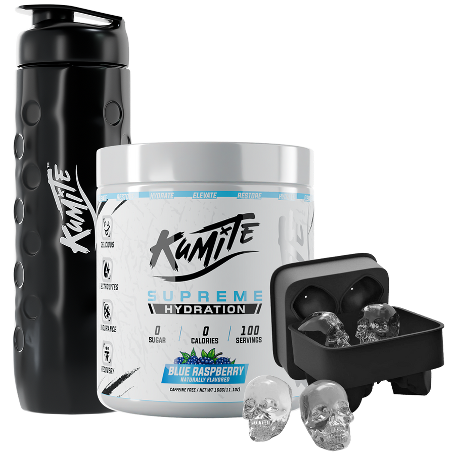 DEAL - Kumite Hydration Blue Raspberry + Free ice tray & White Bottle