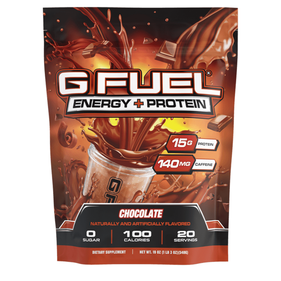 G FUEL Energy and protein powder, Chocolate flavour, product front