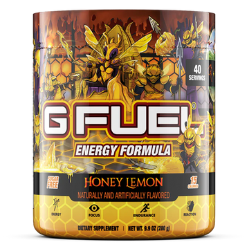 G FUEL energy, Honey Lemon, tub,  product front