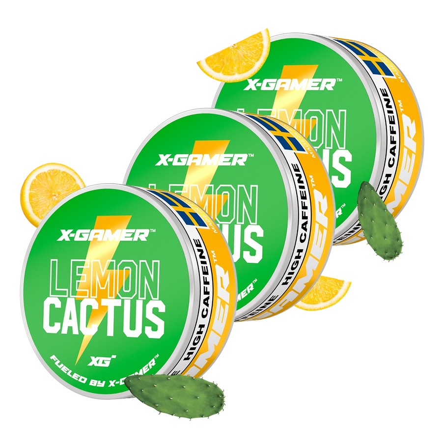 X-Gamer - Lemon Cactus Energy Pouches (3x)