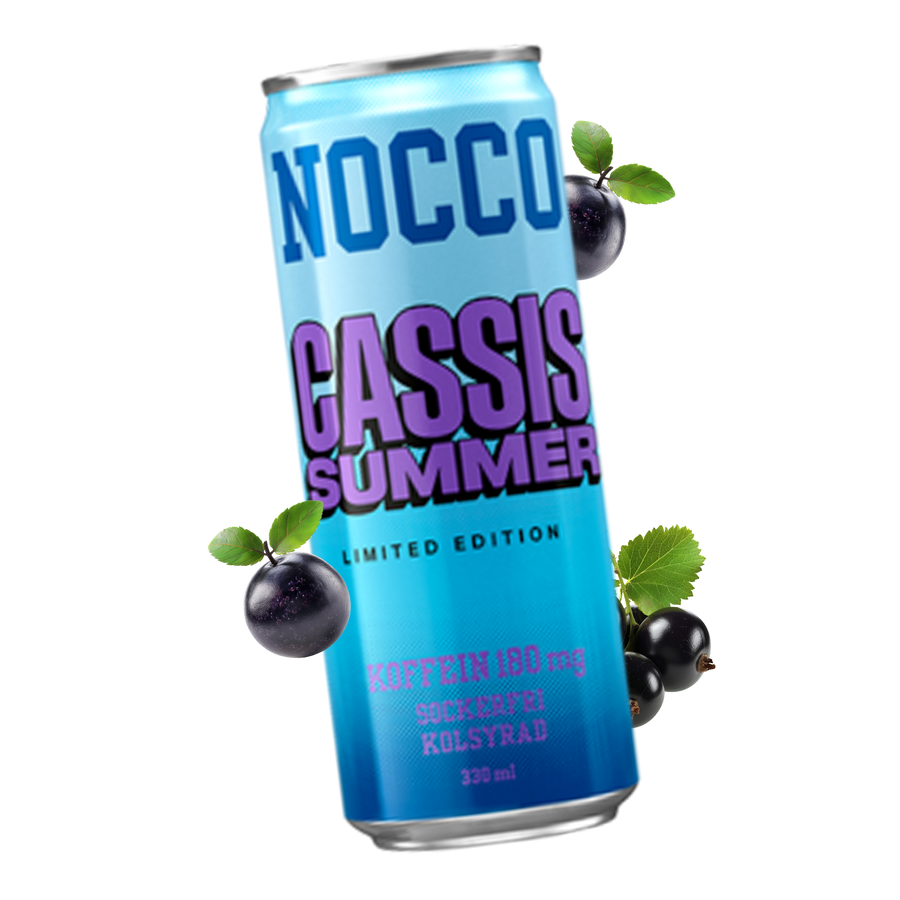 Front image of Nocco can Cassis Summer with fruit