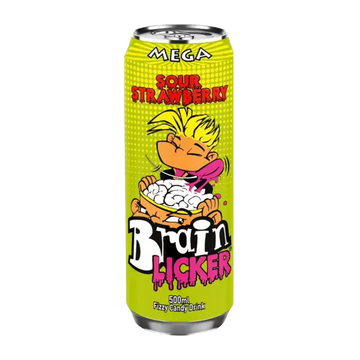 Brain licker Sour strawberry candy drink front image