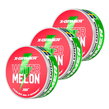 X-Gamer - Watermelon Koffeinsnus (3x)