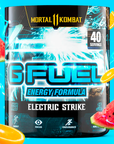 G FUEL energy, Electric strike, Mortal Kombat, tub,  product front with fruits