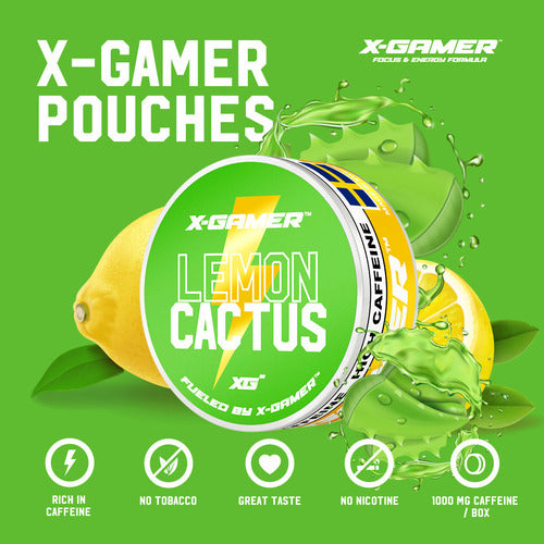 X-Gamer - Lemon Cactus koffeinsnus