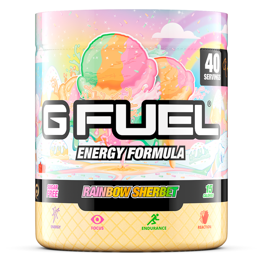 G FUEL Energy, Rainbow sherbet, tub,  product front