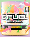 G FUEL Energy, Rainbow sherbet, tub,  product front with matching background