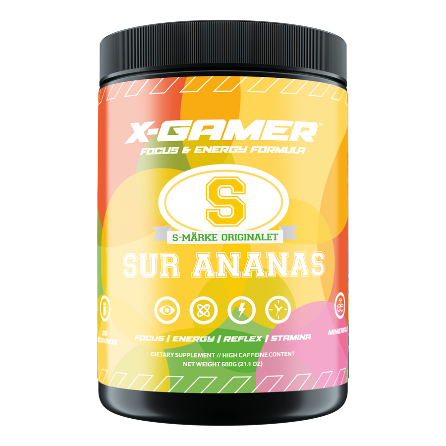 X-Gamer S-Merke Sur Ananas (60 portioner)